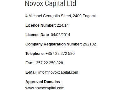 Novoxfx scam